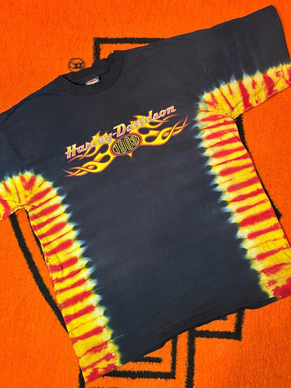 Vintage 2003 Hacienda Harley-Davidson graphic tee from Scottsdale, Arizona